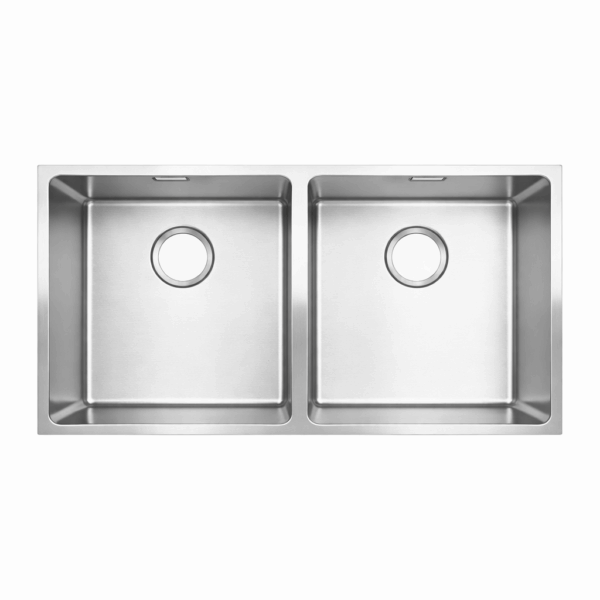 Premium Double Bowl Kitchen Sink 870x440mm Stainless Steel Js793x2