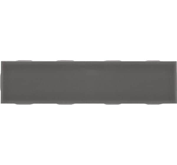 High-gloss Burmese grey tile from Jerry Kitchen collection.