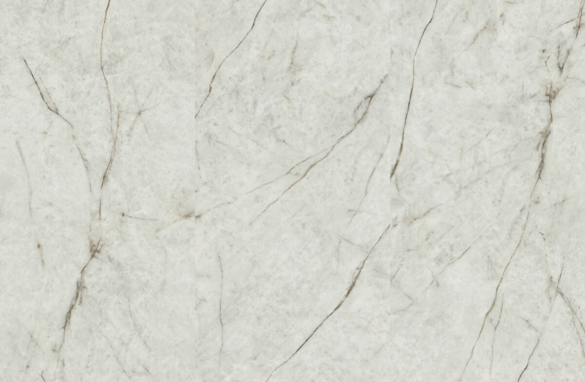 Marble countertop with light gray and subtle brown veining.