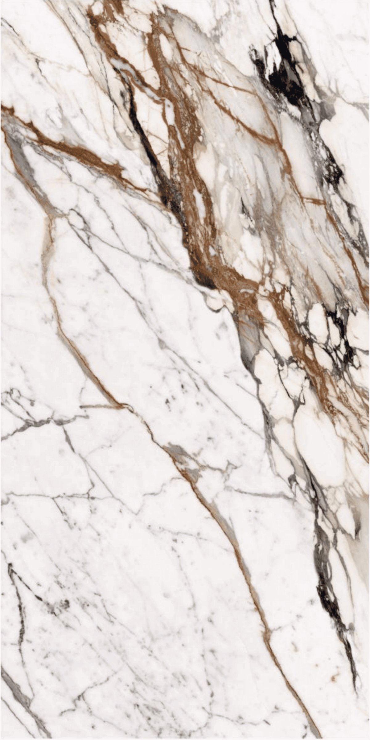 Paonazzo marble slab with brown and gray veining.