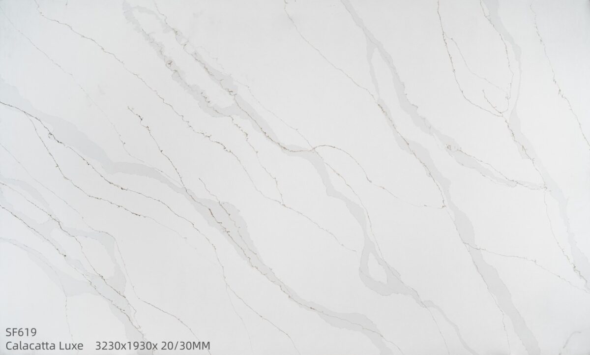 Silica Free Engineered Stone Calacatta Luxe Sf619