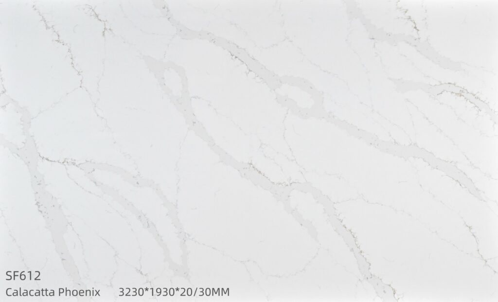 Silica Free Engineered Stone Calacatta Phoenix Sf612