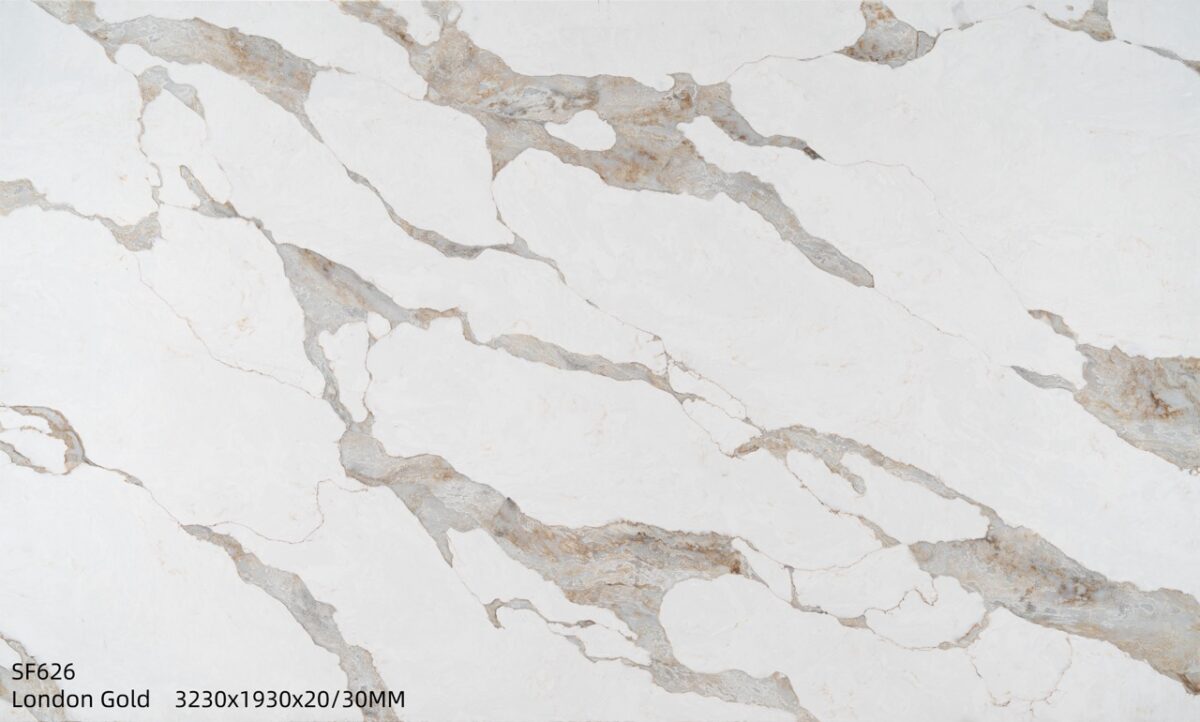Silica Free Engineered Stone London Gold Sf626